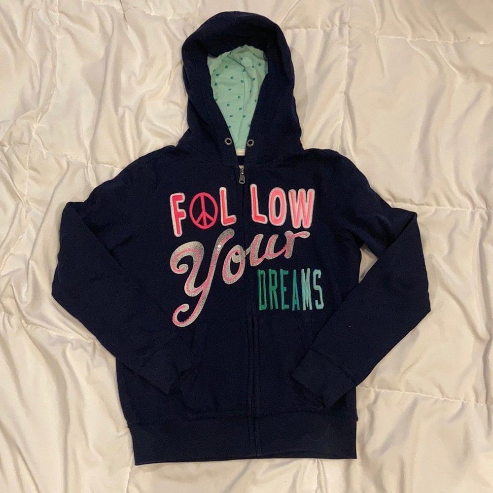 “Follow Your Dreams” Cherokee Zip Up Jacket